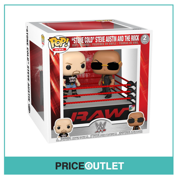 Funko - “Stone Cold” Steve Austin VS The Rock 2 Pack  WWE -  BRAND NEW