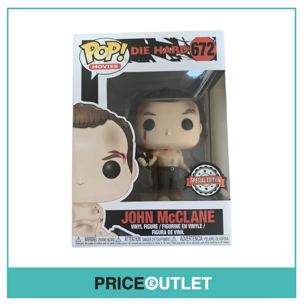 Funko - John McClane #672  Die Hard -  BRAND NEW IN A FREE POP PROTECTOR