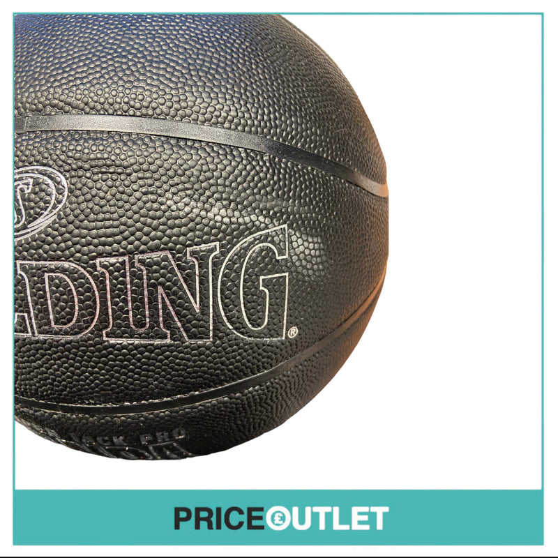 Autographed Larry Bird Black Basketball - Slight Damage