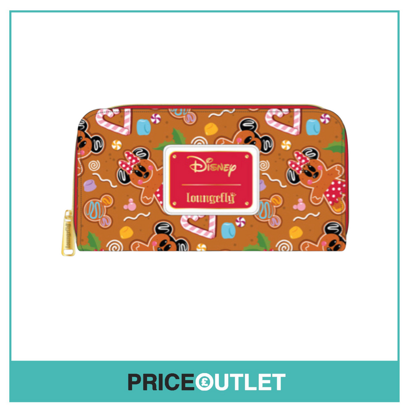 Loungefly - Disney - Gingerbread AOP Zip Around Wallet