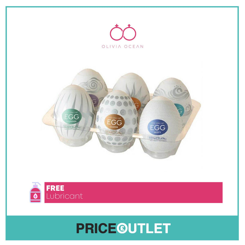 Tenga Eggs Pack of 6 Male Masturbator intense Pleasure & FREE LUBRICANT