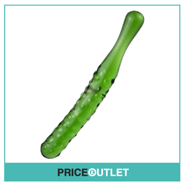 Adult Sex Toy, Crystal Clear Glass Cucumber Anal Plug Dildo G-Point Stimulation