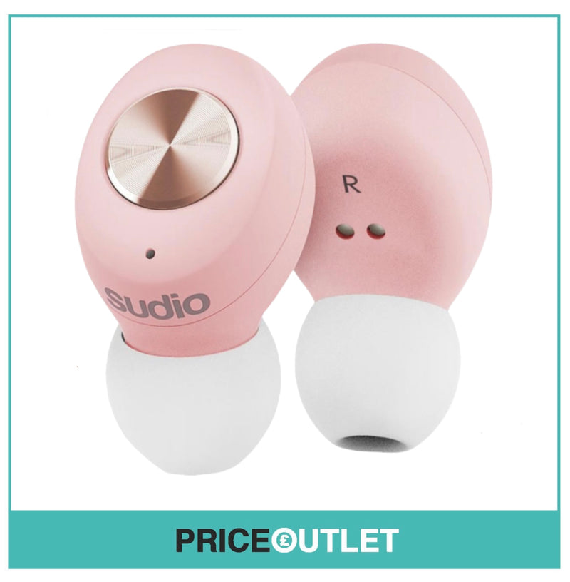 Sudio Tol v True Wireless Bluetooth In-Ear Headphones - Pink - BRAND NEW