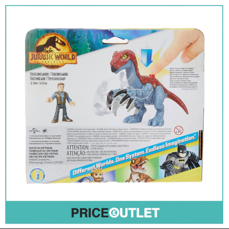 Jurassic World: Dominion Therizinosaurus Dinosaur & Owen Figure Set