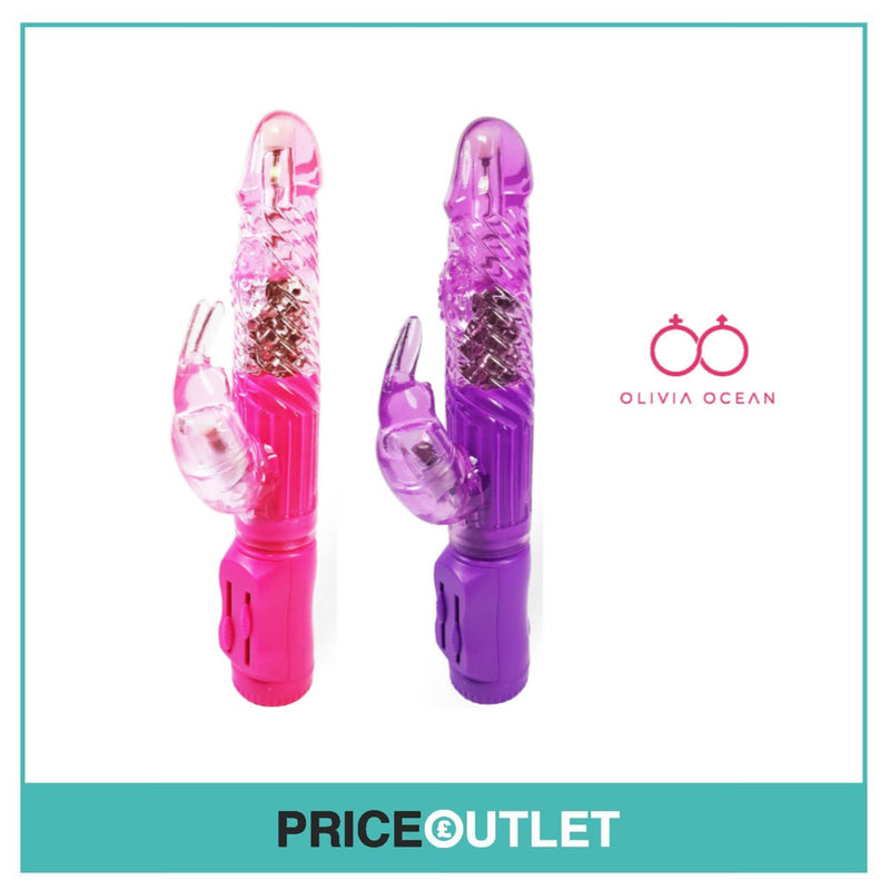 Vibrating Rampant Rabbit Vibrator 8.6" G Spot Clitoral Dildo Adult