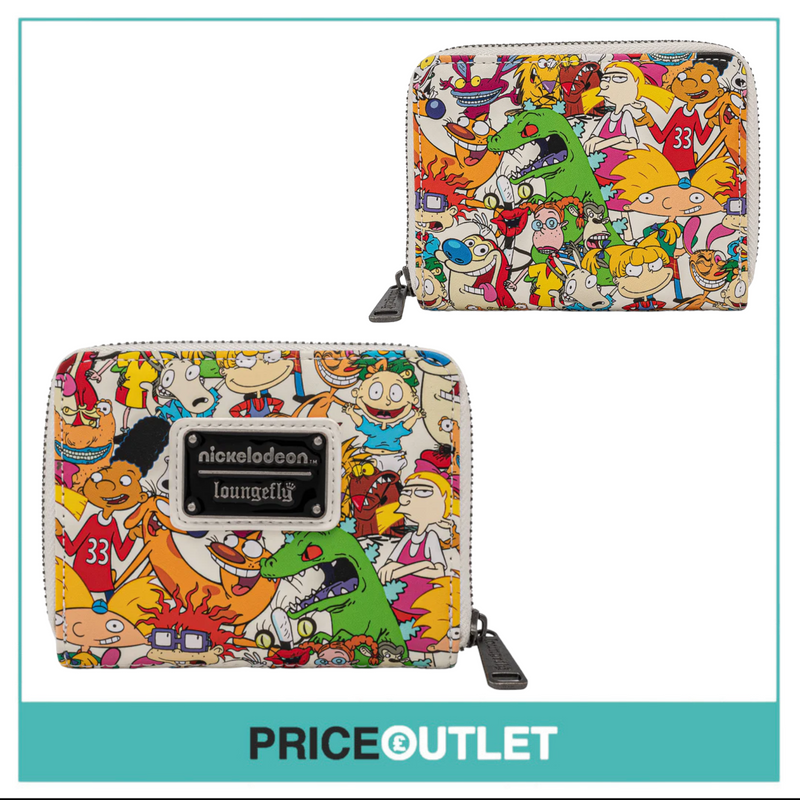 Loungefly - Nickelodeon - Characters AOP Zip Wallet