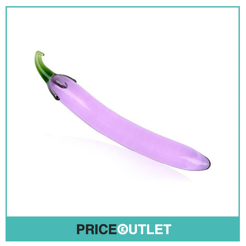 Glass Eggplant Dildo