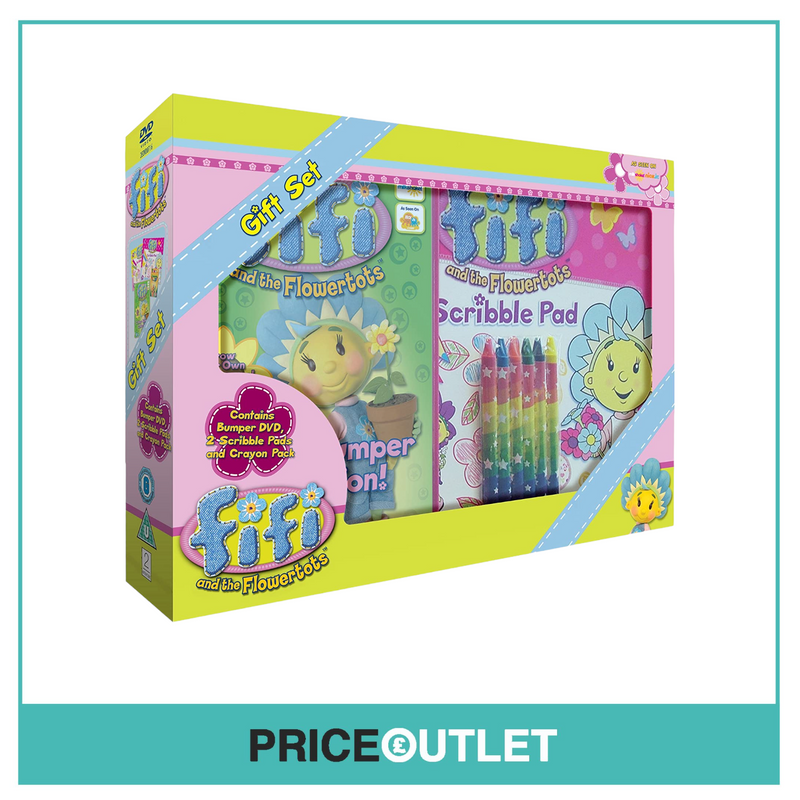 Fifi & The Flowertots Gift Set - Bumper Collection (DVD + 2 Scribble Pads + Crayons)