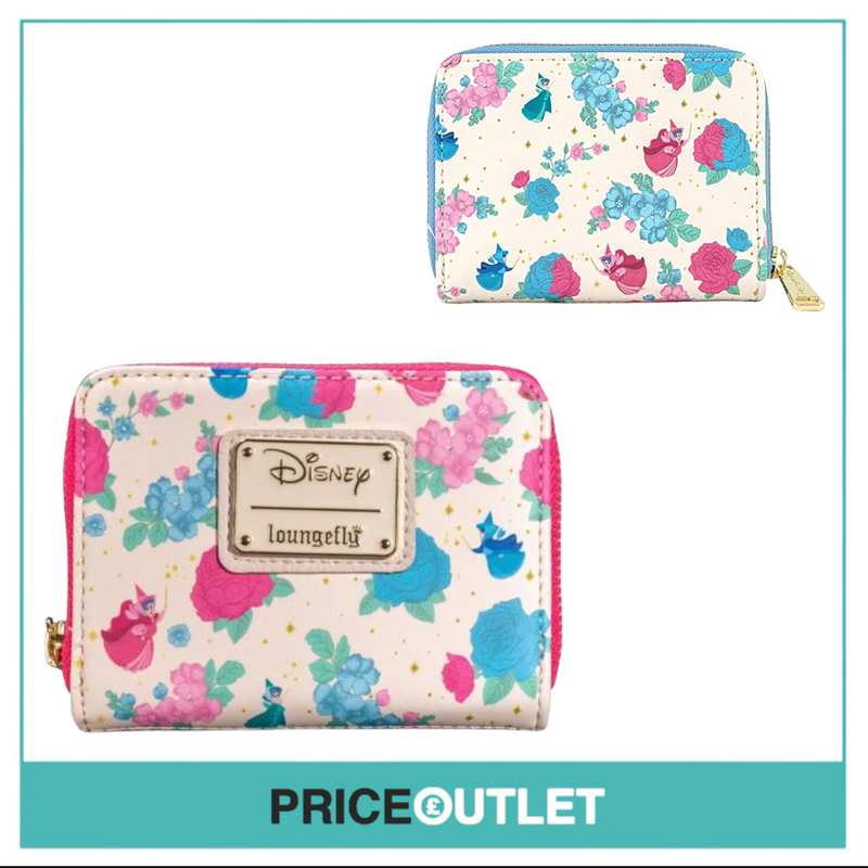 Loungefly - Disney - Sleeping Beauty Floral Fairy Godmother Zip Wallet