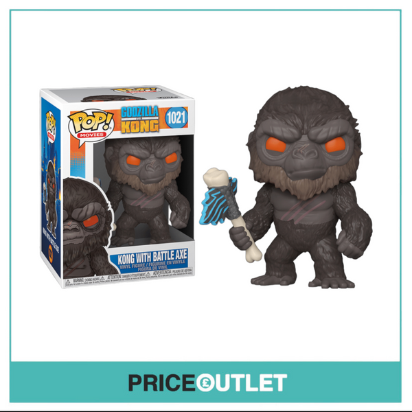 Funko - Kong With Battle Axe #1021 Funko Pop! Godzilla vs Kong - BRAND NEW IN A FREE POP PROTECTOR