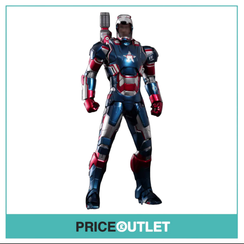 Hot Toys - Iron Man 3 - Iron Patriot 1/6th Scale Collectible Diecast Figure - MINT PRE-OWNED