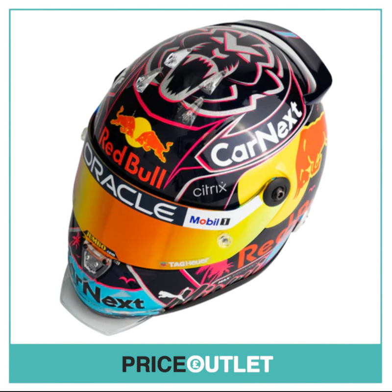 Red Bull - 2022 Max Verstappen Miami Grand Prix Limited Edition 1:2 Scale Mini Helmet