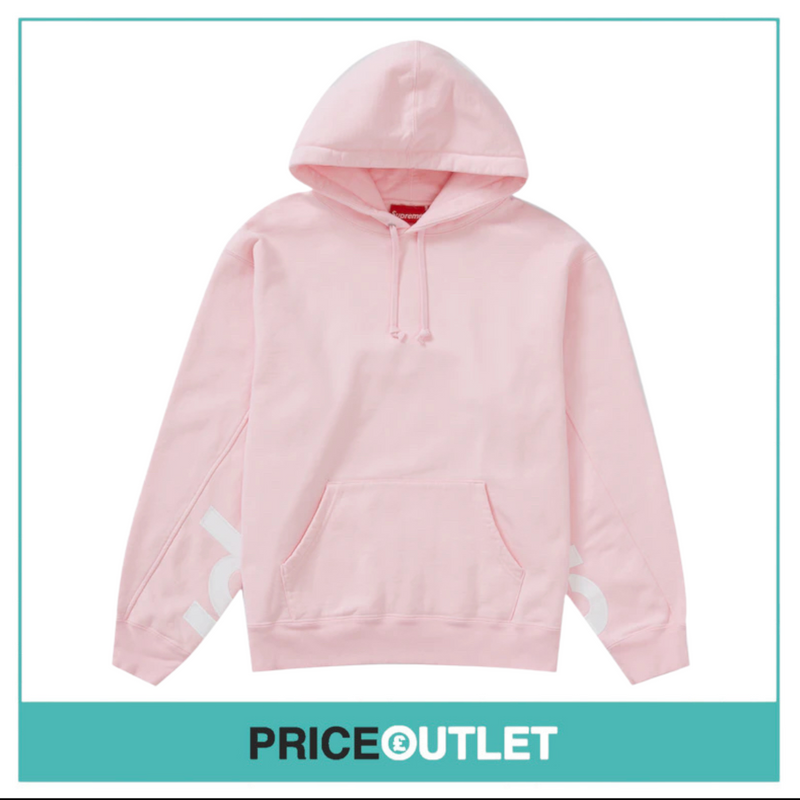 Supreme - Cropped Logo Hooded Sweatshirt 'Light Pink' - Size L