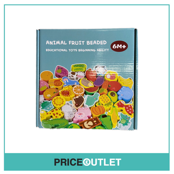 Animal fruit beaded educational toy beginning ability