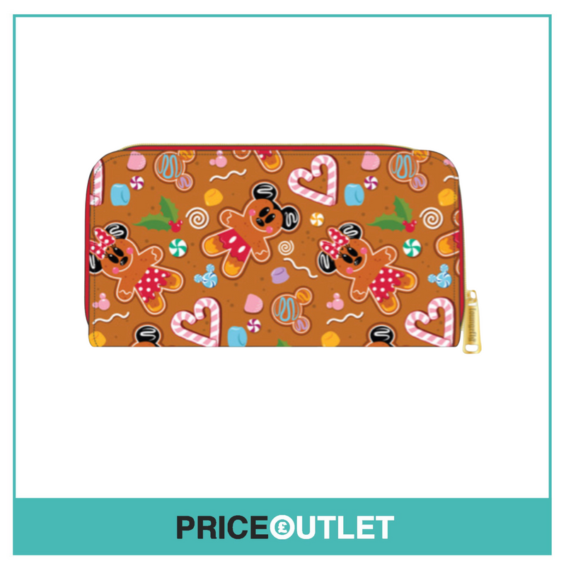 Loungefly - Disney - Gingerbread AOP Zip Around Wallet