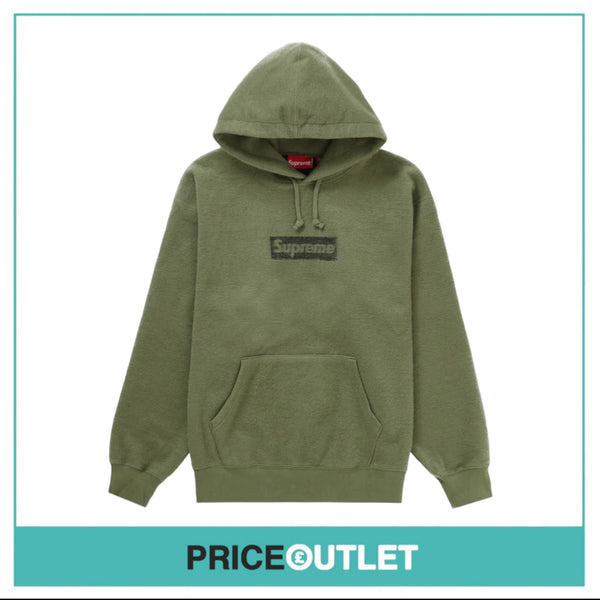 Supreme - Inside Out Hooded Sweatshirt 'Light Olive' - Size M - BRAND NEW