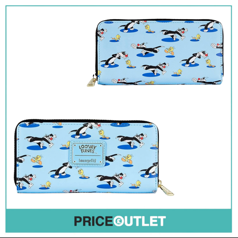 Loungefly - Warner Bros - Looney Tunes Tweety & Sylvester AOP Zip Wallet