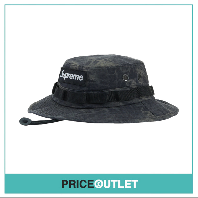 Supreme - Black Prym1 Camo Military Boonie (SS22) - Size S/M