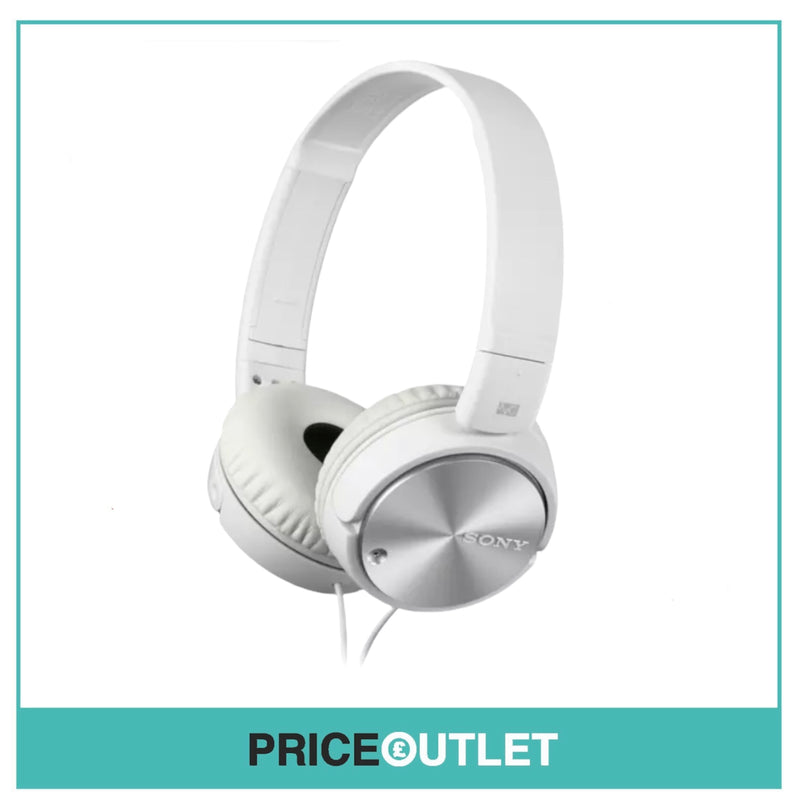 Sony MDR-ZX110NA Headphones - Noise Cancelling Stereo Headset - White - BRAND NEW