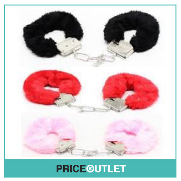 Fluffy Furry Handcuffs Fancy Dress Hen Night Stag Party Props Police Role Play