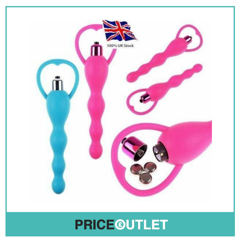 Butt Plug Vibrator Sex toy Bobbled Shaft Prostate Massager