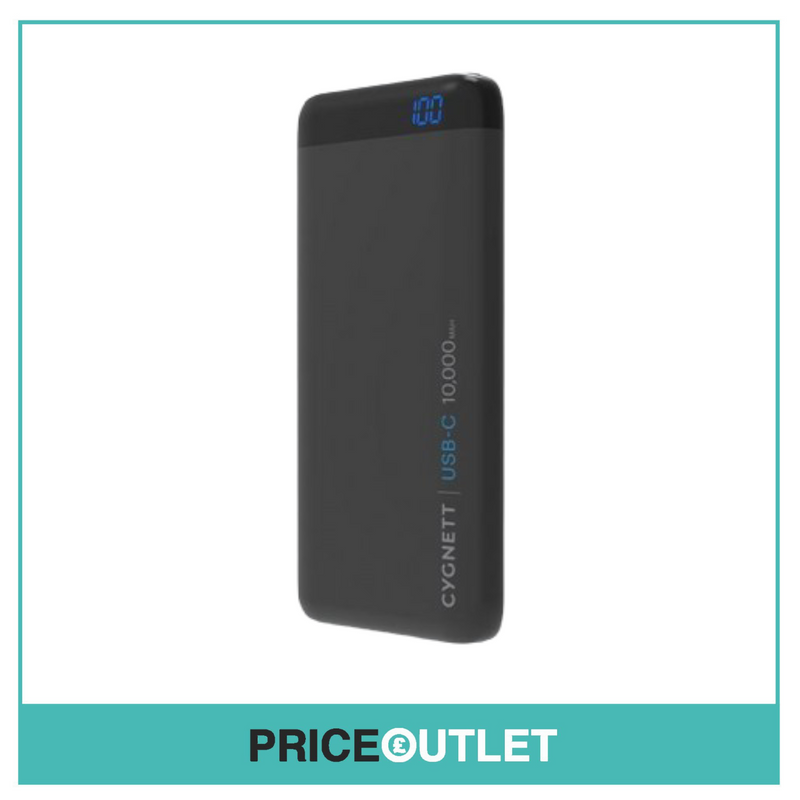 Cygnett ChargeUp Pro 10000 MAh 18W USB-C Portable Charger - Black