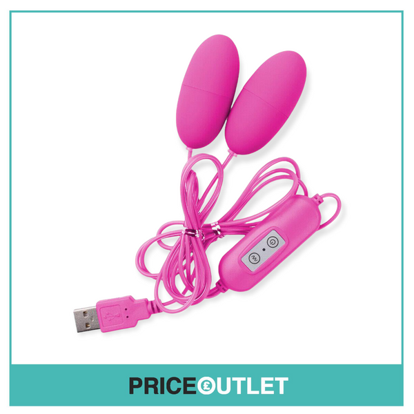 Dual Love Eggs Vibrator Pink