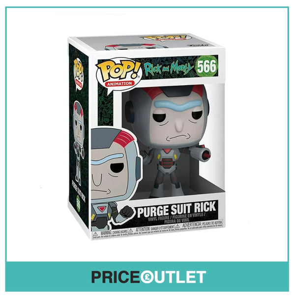 Funko - Purge Suit Rick #566  Rick & Morty -  BRAND NEW IN A FREE POP PROTECTOR