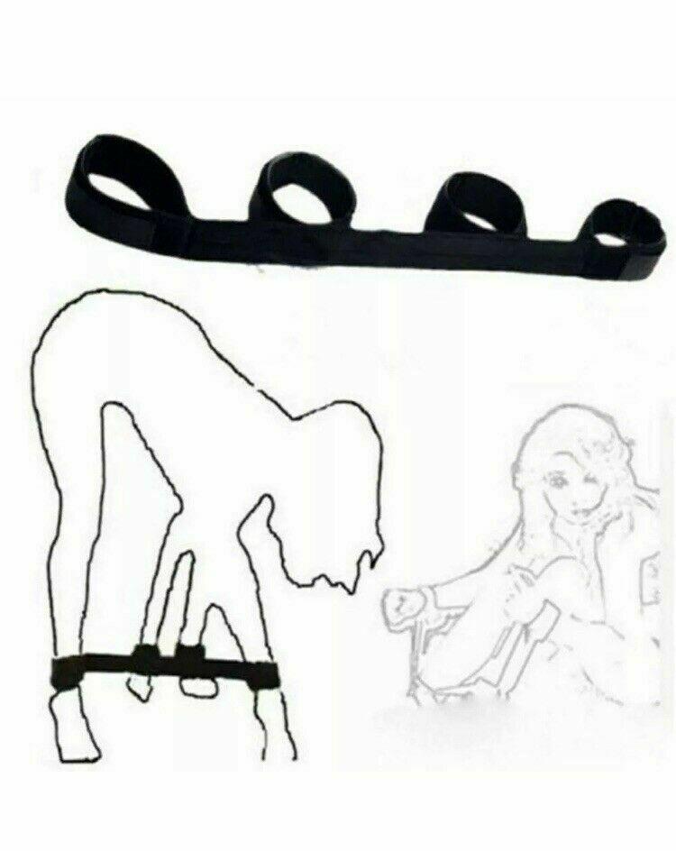 Open Leg Spreader Bed Restraint Bondage Handcuffs Ankle Thighs Cuffs BDSM Slave